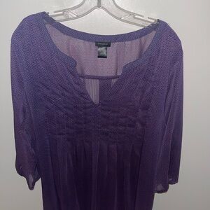 Ann Taylor Purple Blouse